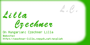 lilla czechner business card